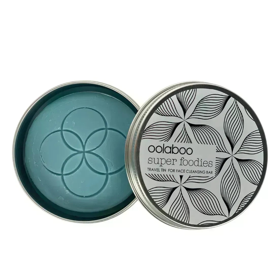 Oolaboo super foodies travel tin + face cleansing bar